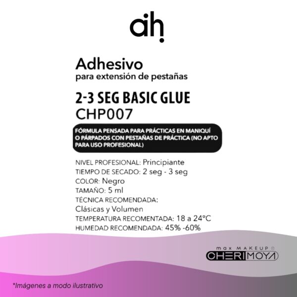 Adhesivo para extensión de pestaña Basic glue 2-3s - Cherimoya - Image 2