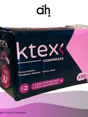 Compresas Descartables K-Tex PRO2 -Color Rosa-