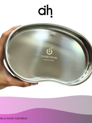 Bandeja de Acero para Manicuria Uñas Instrumentos