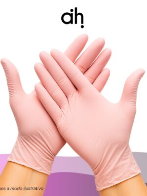 Guantes de nitrilo 10 unidades - Rosa