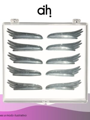 Bigudies anatómicos para permanente de pestañas modelo alitas